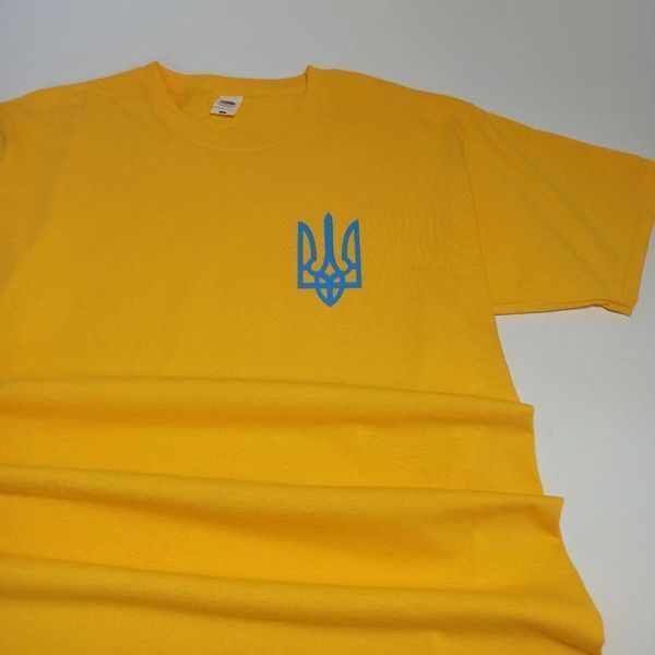 Футболка жовта "Тризуб" (M) 1234685 фото